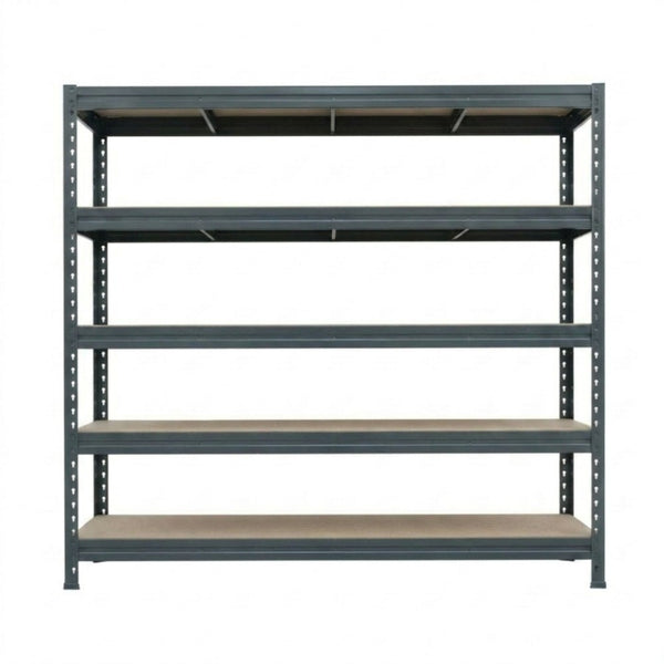 BULLRACK RIVET antracit fém polc 200x120 cm, 5 szint