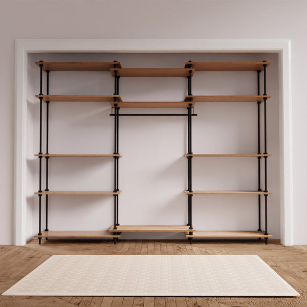 Duża metalowa szafa DecoSeries z dwoma półkami StandardL