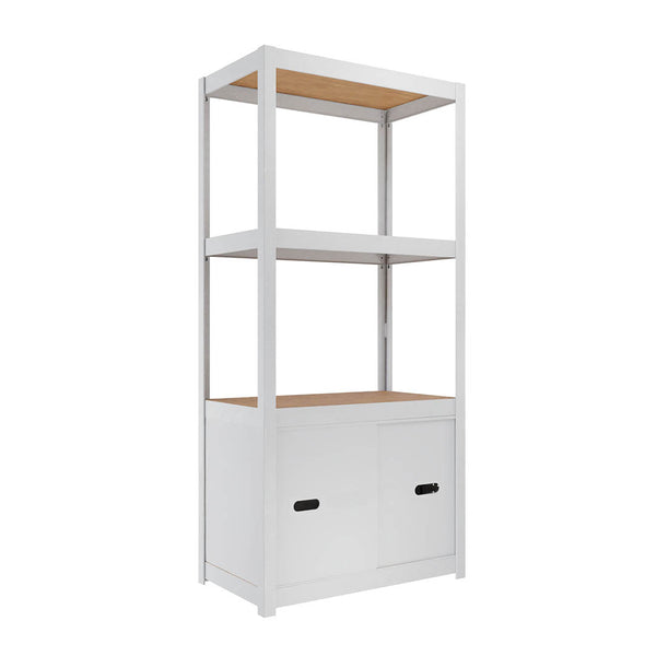 Estantería metálica con puertas AR STYLE 150x70x40cm 4 niveles