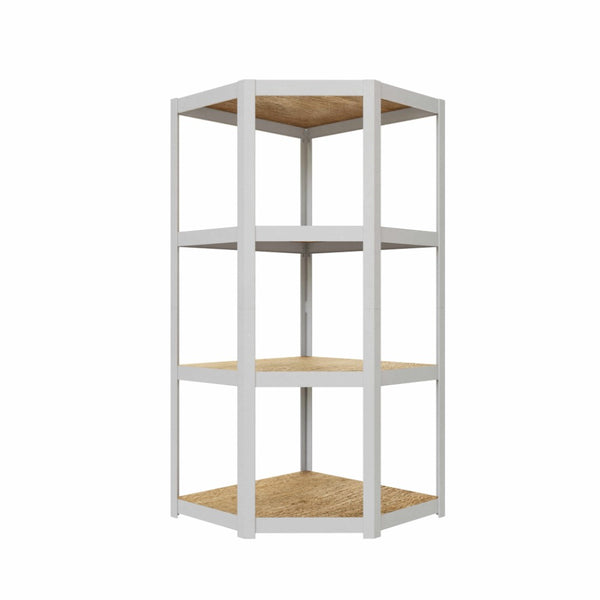 Büro-Eckregal AR Style, 150x70x70x40 cm, 4 Böden, weiß