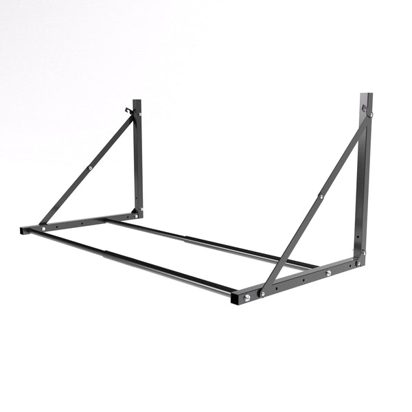 Seitenansicht des Reifenregals 71x131x71 aus Metall