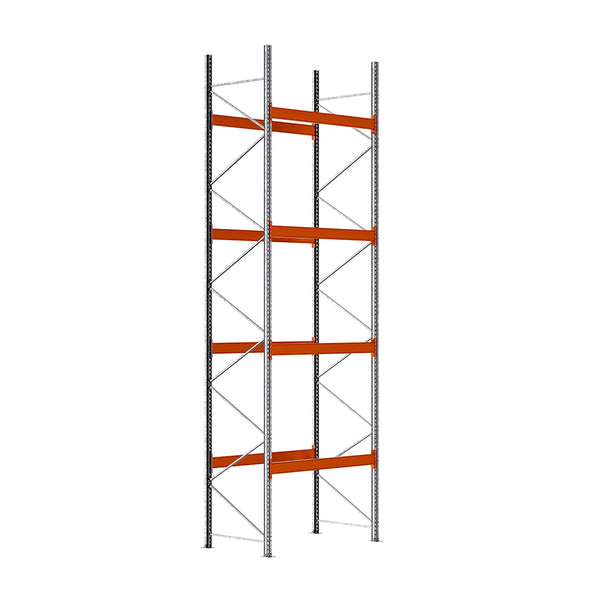 Estantería para palets módulo inicial 600x185x110cm. 4 niveles 1000kg por paleta