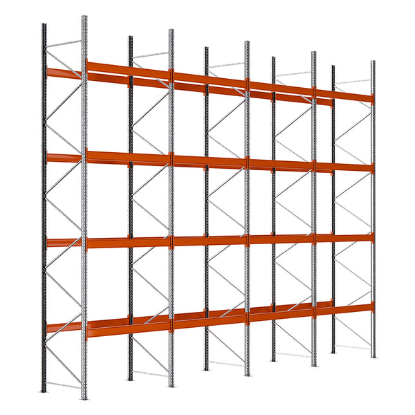Estantería para palets módulo inicial 600x185x110cm. 4 niveles 1000kg por paleta 4 módulos