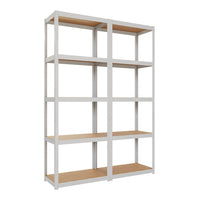 Seitliche Ansicht Metallregal 70x70 mit 5N 198 für robuste Lagerung