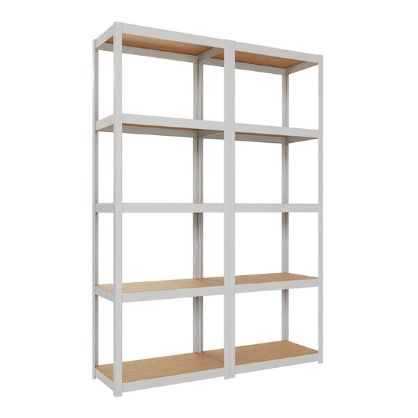 Seitliche Ansicht Metallregal 70x70 mit 5N 198 für robuste Lagerung