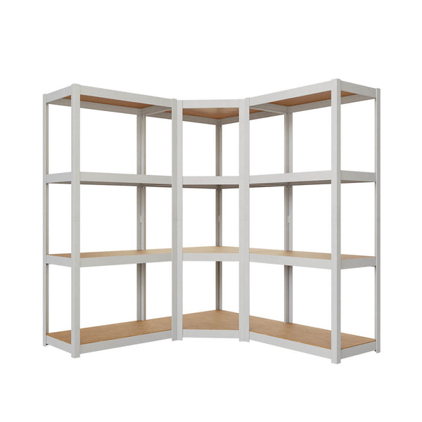 Metallregal Ecke 70 mit 70 Version 4N 150 für vielseitige Lagerung