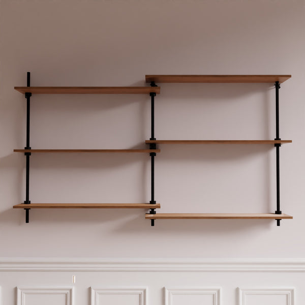 Ambientebild der DecoSeries 2Wall Metallregale in modernem Raum