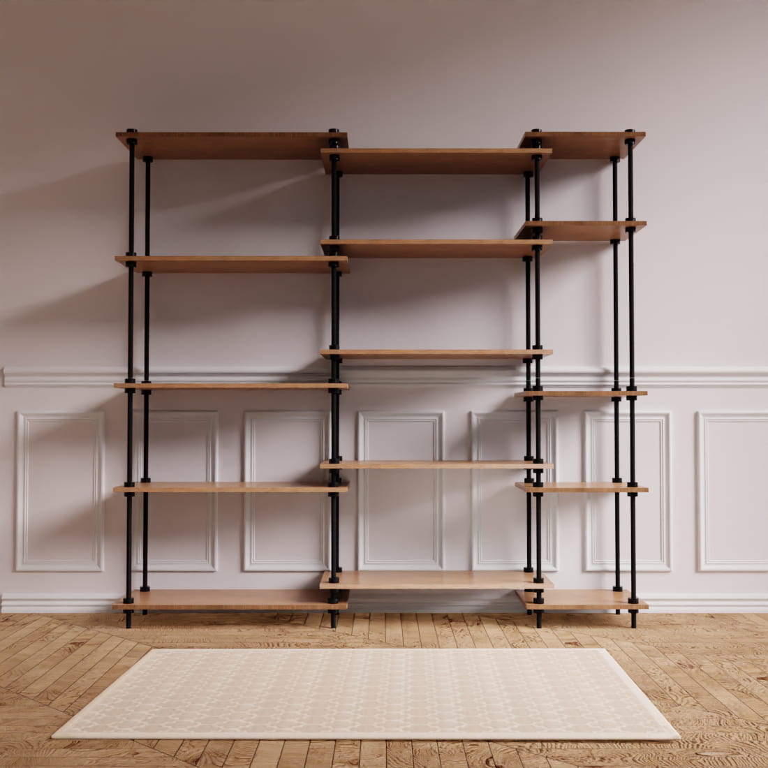Ambientebild der DecoSeries mit 2 Standardregalen L und S