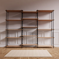 Metallregal DecoSeries mit 3 Standard L Regalen in Wohnraum-Umgebung