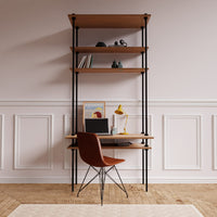 DecoSeries Schreibtischregal in einem hellen, modernen Arbeitszimmer