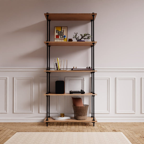 StandardL Metallregal aus der DecoSeries in modernem Wohnraum mit Dekoration