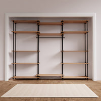 Großer Metallkleiderschrank DecoSeries mit zwei StandardL Regalen