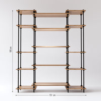 Wymiary metalowych regałów DecoSeries w rozmiarach Standard S i Standard L