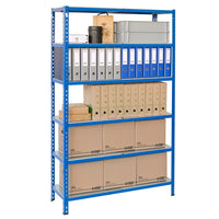 Estantería metálica sin tornillos Versatile con perfil L 200x120x40cm 6 niveles