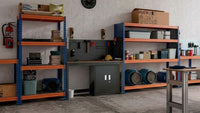 Bullrac Rivet Pro Regal in Blau und Orange, Ambienteansicht