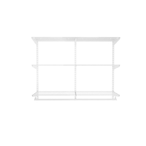 Offenes Schrank­system 100x120x40cm, weiß, mit Wandleisten