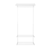 Offenes Schrank­system 200x80x40cm, weiß, mit Wandleisten