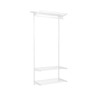 Offenes Schrank­system 200x80x40cm, weiß, mit Wandleisten