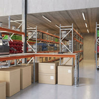 Weitspannregal - Anbauregal mit Spanplatte - 200x150x60 - 3 Böden