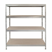 Metallregal RIVET 150x45/150x60 mit 2 Verstärkungen und 4 verzinkten Regalböden