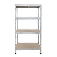 Metallregal RIVET 90x45/90x60 mit 1 Verstärkung und 4 verzinkten Regalböden