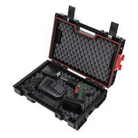 Qbrick System Pro Werkzeugkoffer offen, Werkzeugfächer sichtbar