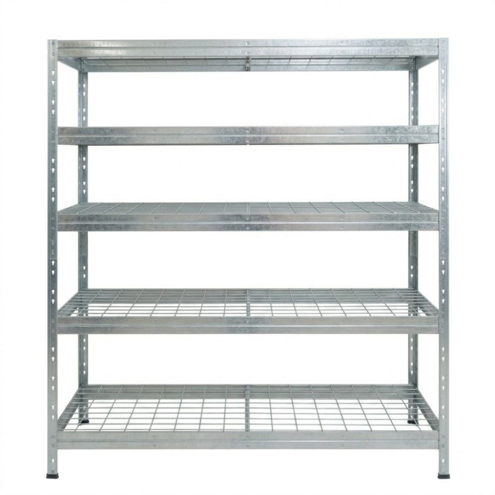 Verzinktes Metallregal DRM 252, 120x45 cm, 5 Ebenen