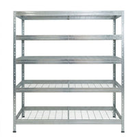 Verzinktes Metallregal DRM 252, 120x45 cm, 5 Ebenen