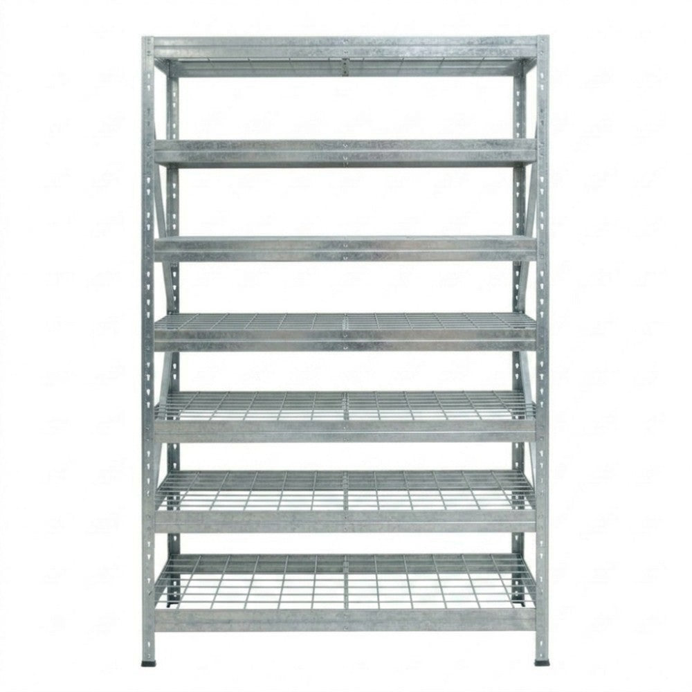 Horganyzott DRM 252 fém polc, 120x45 cm, 7 szint
