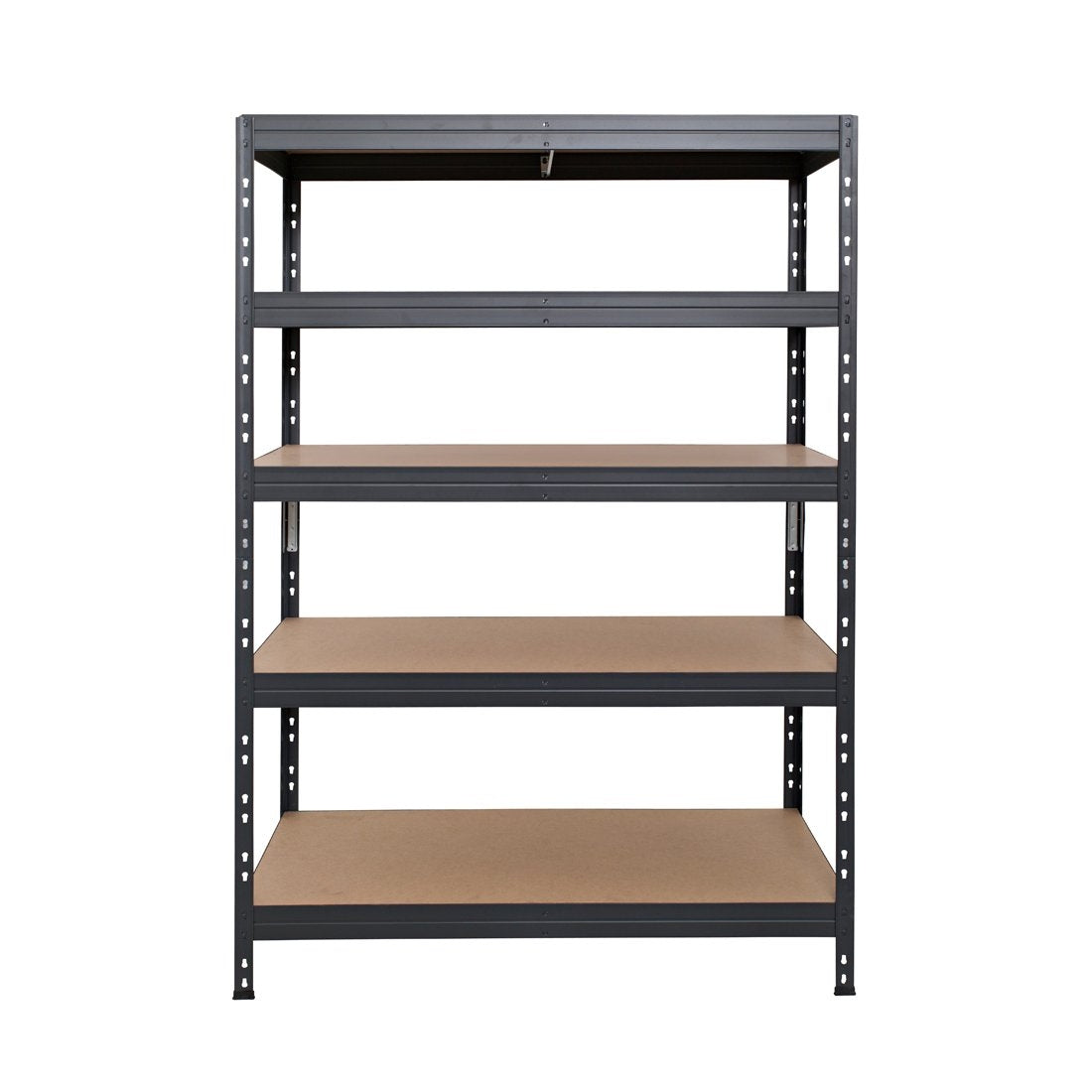 Metallregal Rivet DTD 252x120x45 cm, 5 Ebenen, grau beschichtet