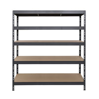 Metallregal Rivet DTD 252x150x60 cm, 5 Ebenen, grau beschichtet