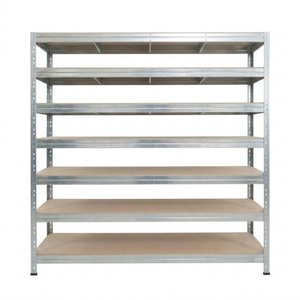Verzinktes Metallregal Rivet DTD 252x180x45 cm mit 7 Ebenen