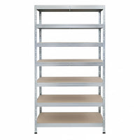 Metallregal mit 7 Ebenen aus verzinktem Stahl, langlebig und belastbar