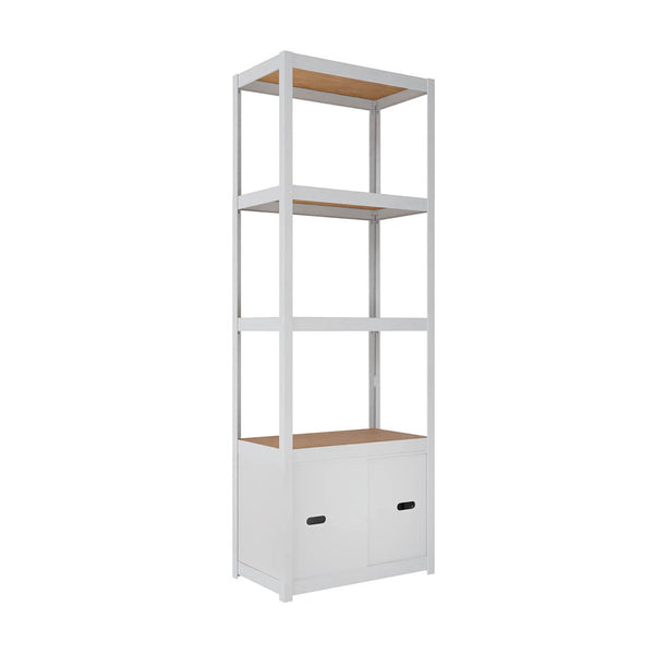 Estantería metálica con puertas AR STYLE 198x70x40cm 5 niveles