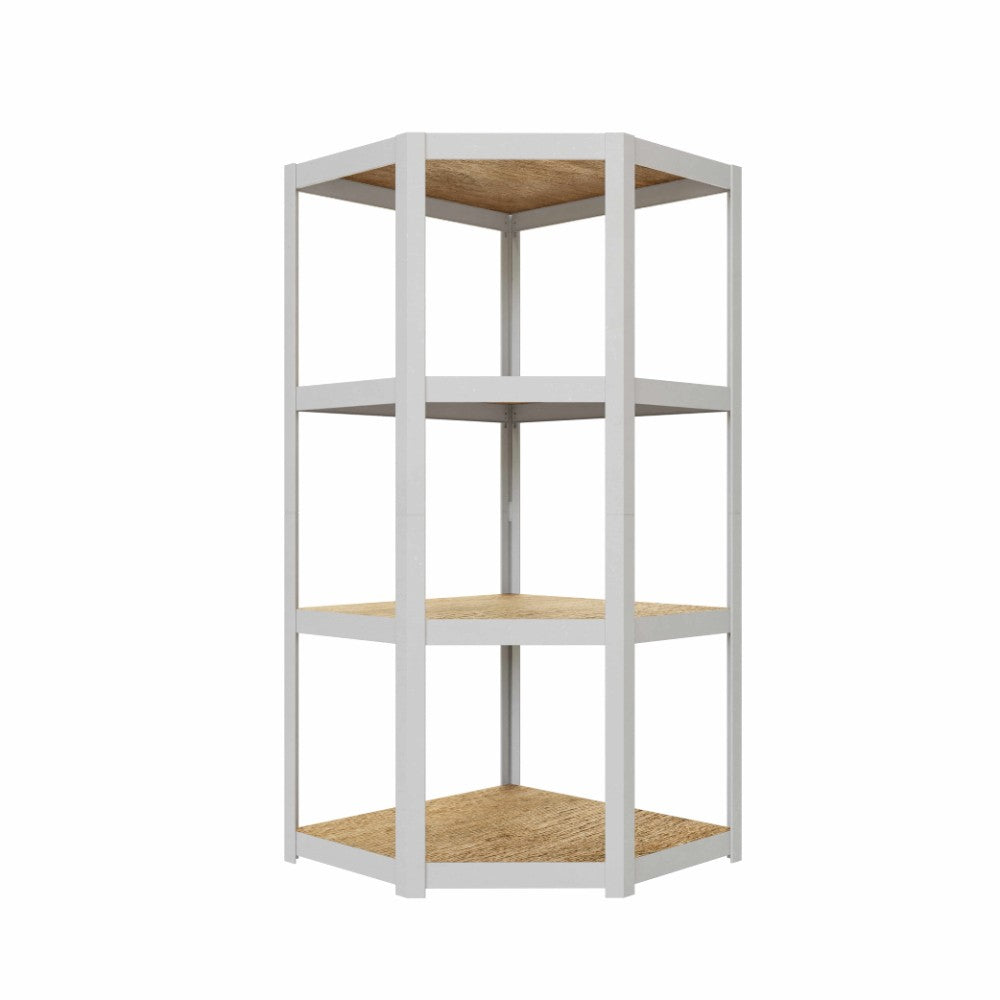 Büro-Eckregal AR Style, 150x70x70x40 cm, 4 Böden, weiß