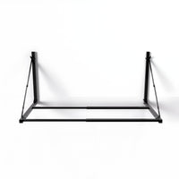 Frontansicht des Reifenregals 71x131x71 aus Metall